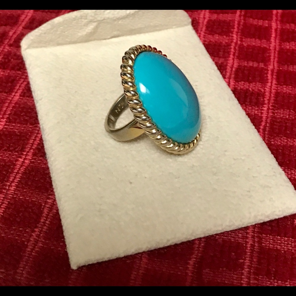 Turquoise Statement Ring - Picture 2 of 7